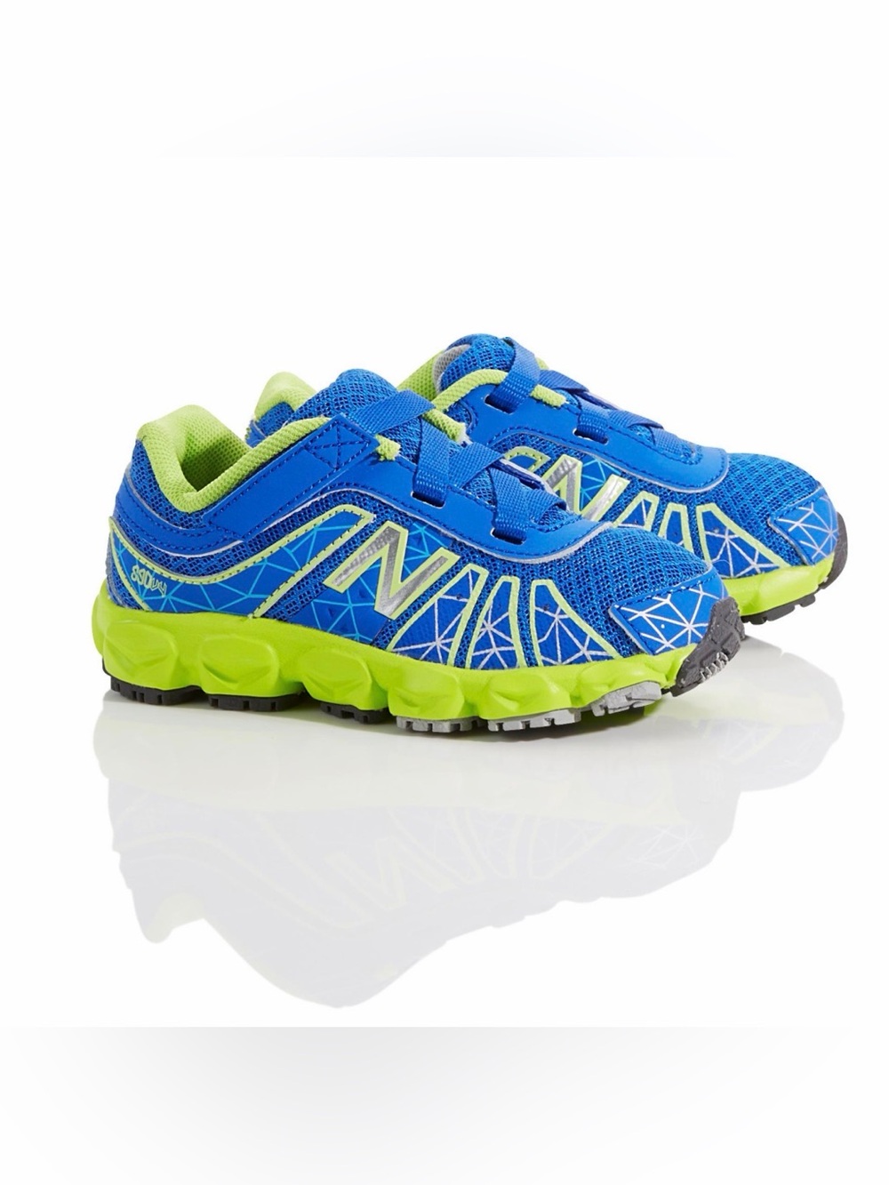 New Balance Blue & Green Infant tennis shoes size 3